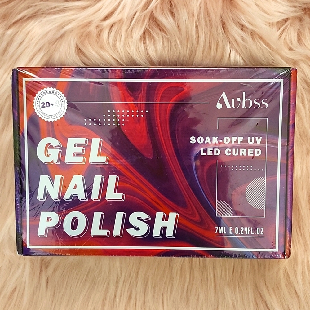 Brand New AUBSS GEL NAIL POLISH KIT-24CT